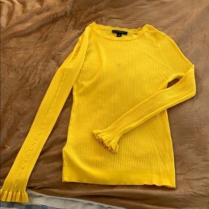 Yellow long sleeve shirt